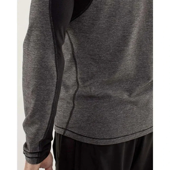 Lululemon Blaze 1/2 Zip Pullover Heather Gray Mens L Large Athletic Shirt Jacket - Picture 6 of 14
